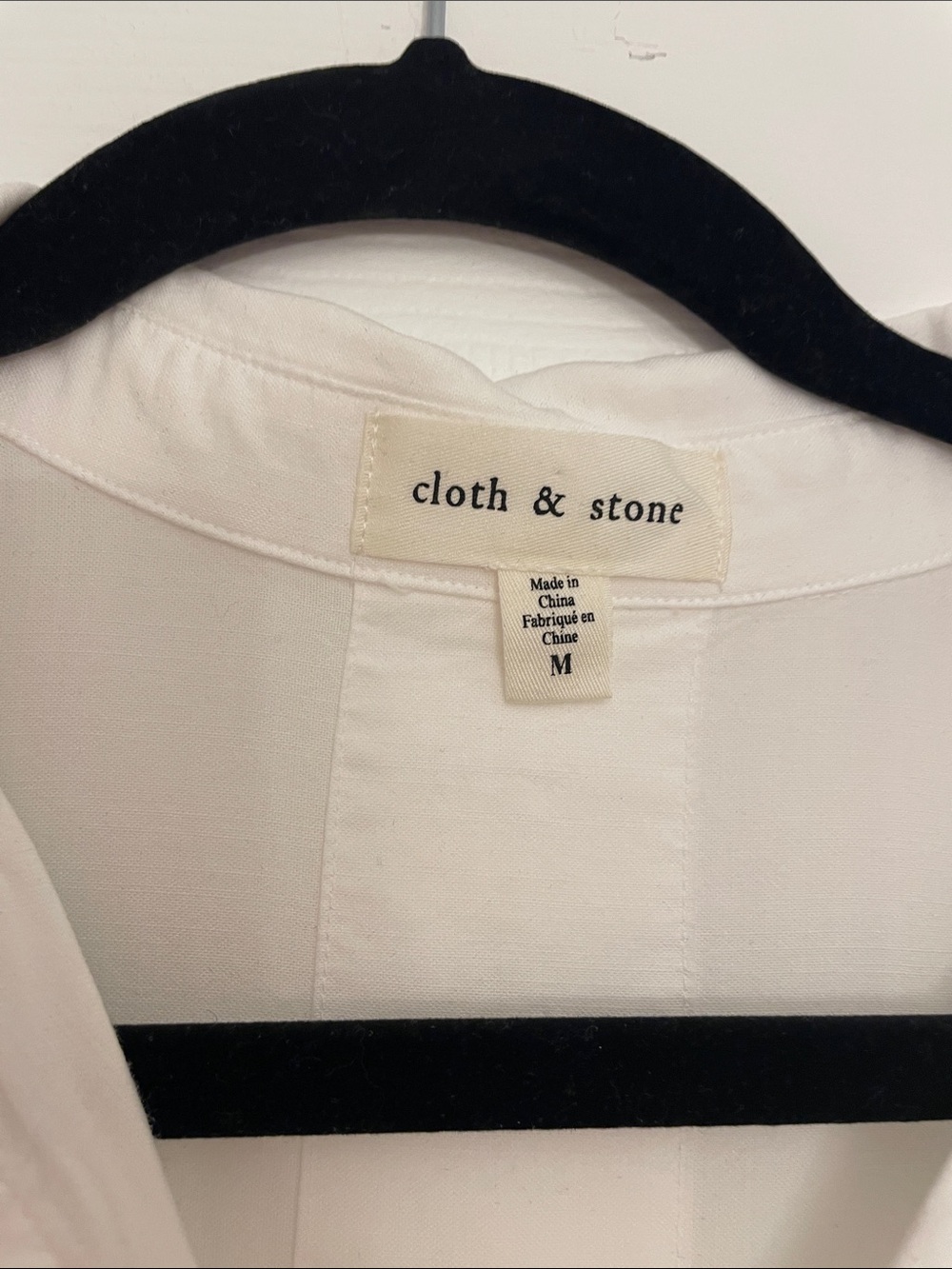 Cloth & Stone womens White Short-Sleeve Button-Up Shirt - Picture 3 of 7